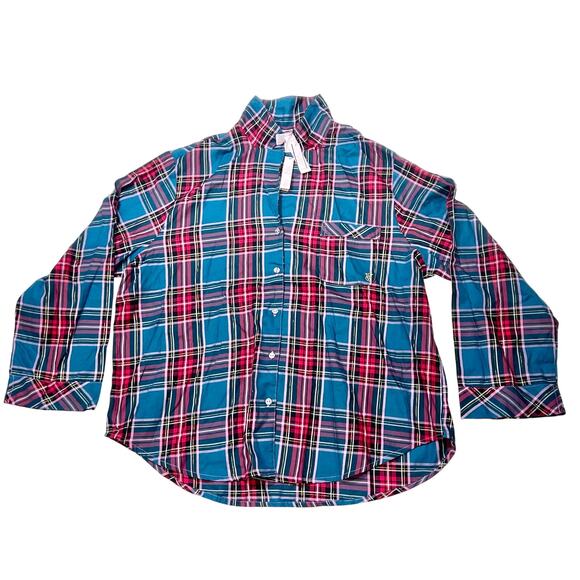 Victorias Secret Green Red Plaid Lounge Pajama Set Women Size XL NWT - Picture 2 of 9